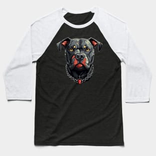 Cute Pitbull Dog - Dogs Pitbulls Baseball T-Shirt